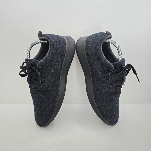 allbirds | wool runner dark grey monochrome sporty low-top sneakers | MENS 9 - Picture 8 of 9